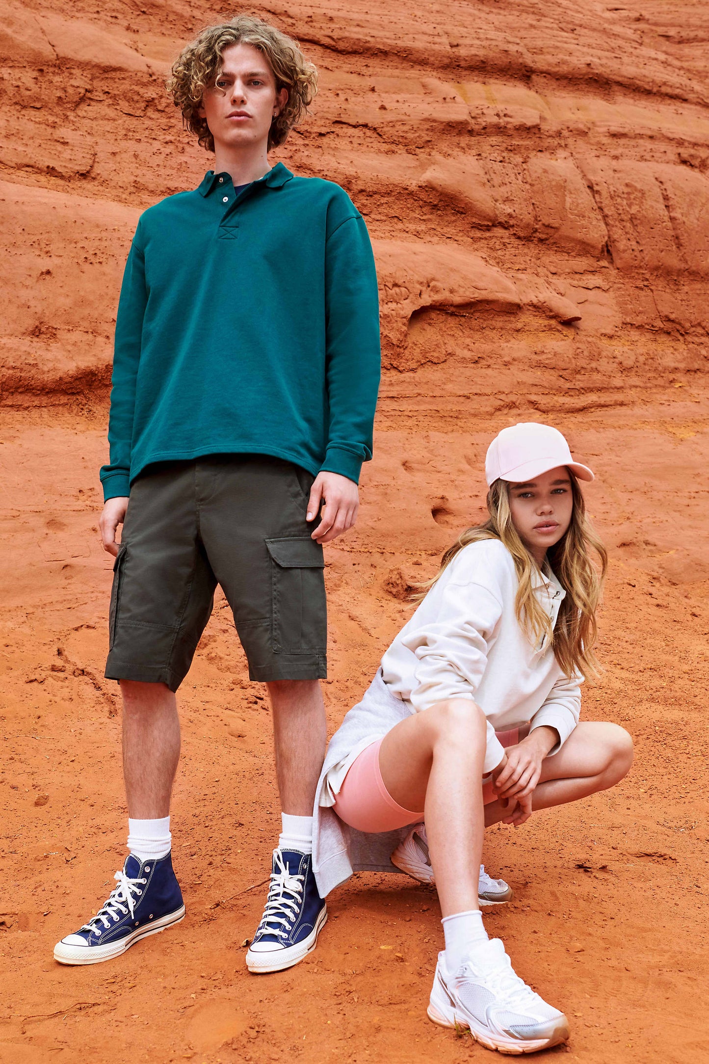 03990 Sudadera unisex cuello de polo