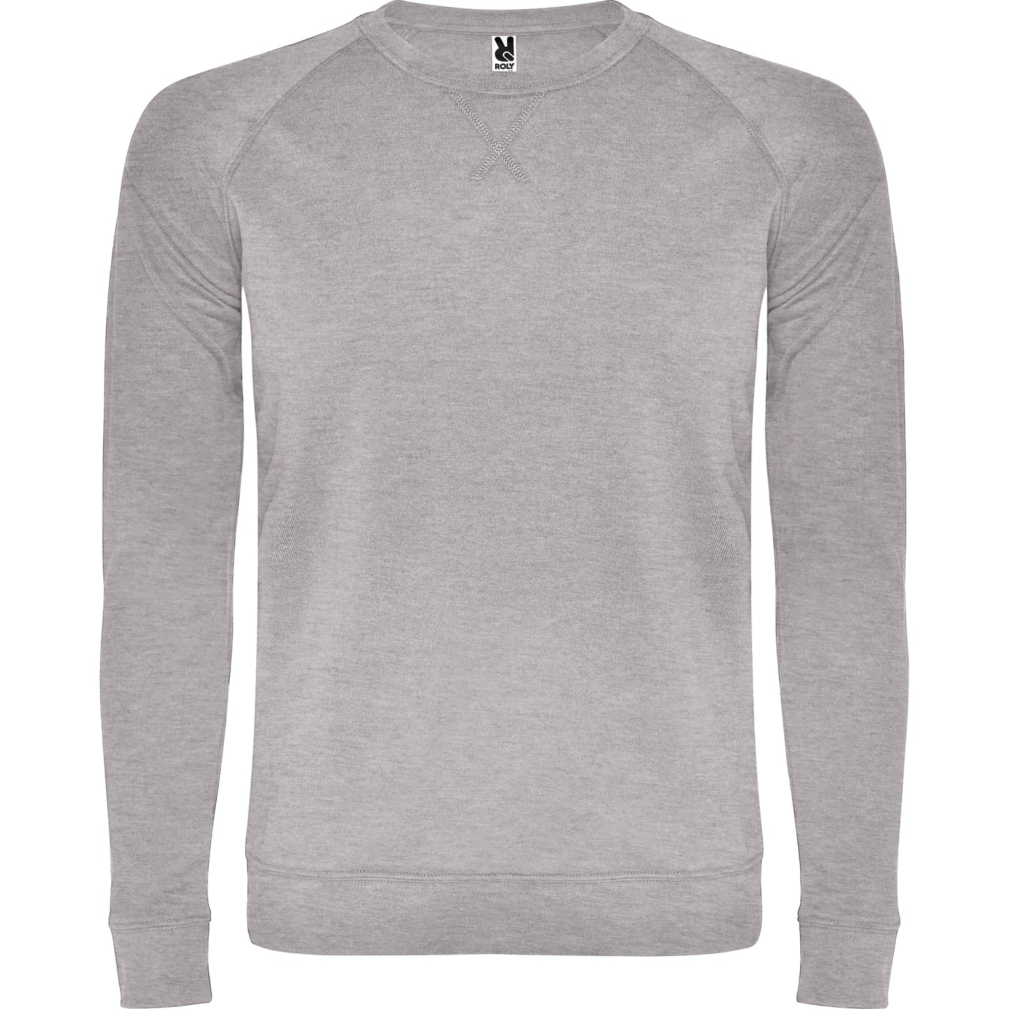 1104 Sudadera de algodón de manga entallada estilo ranglán