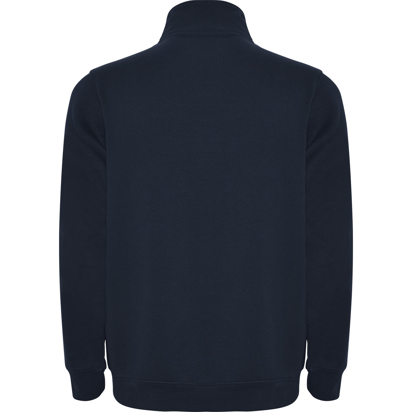 1109 Sudadera con media cremallera a tono y cuello alto