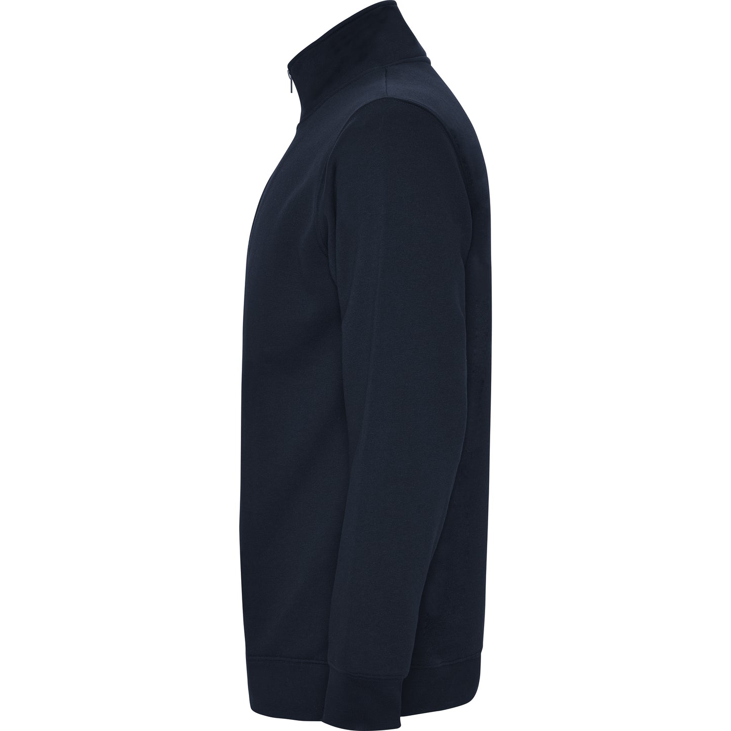1109 Sudadera con media cremallera a tono y cuello alto