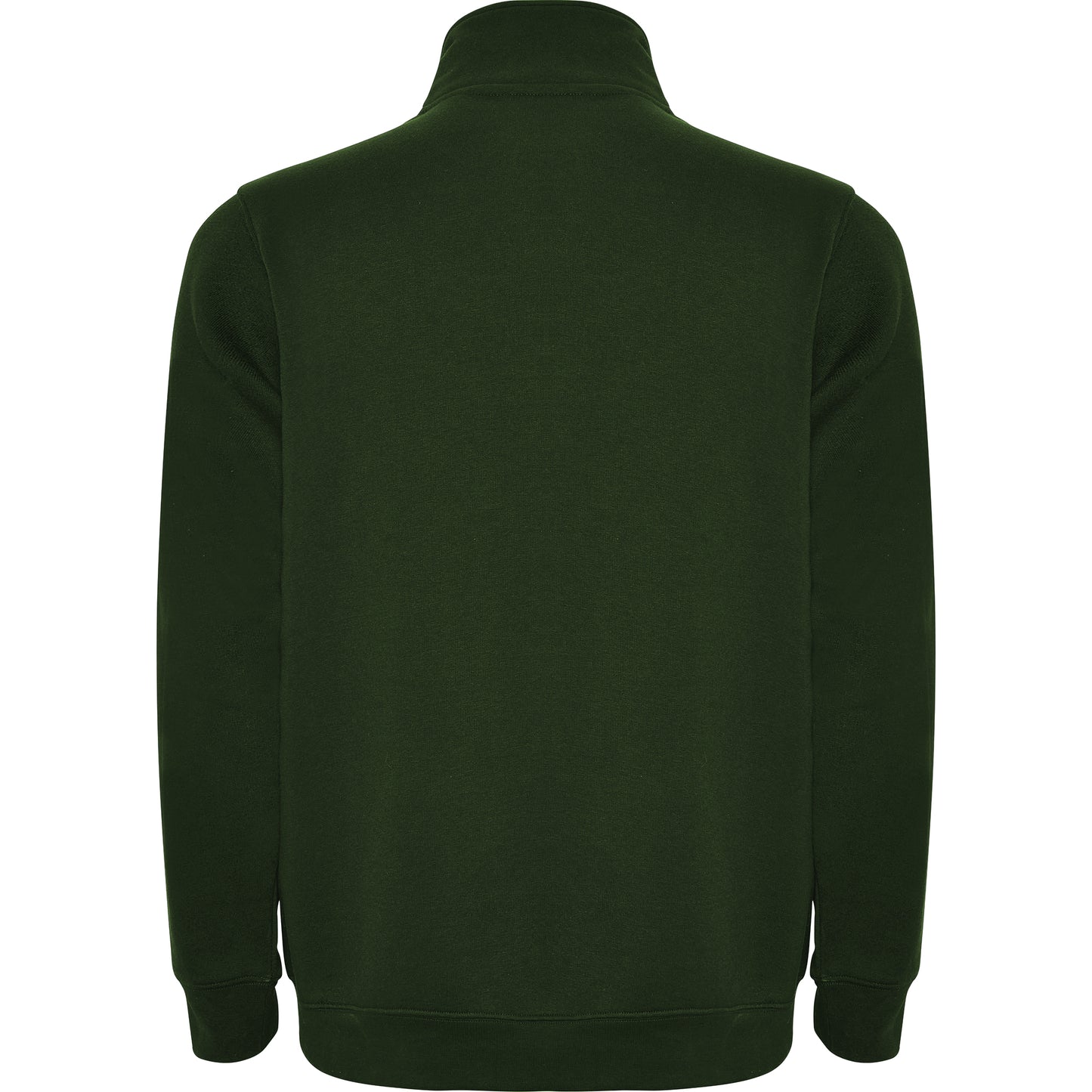 1109 Sudadera con media cremallera a tono y cuello alto