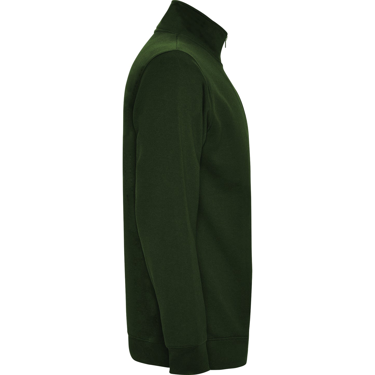 1109 Sudadera con media cremallera a tono y cuello alto