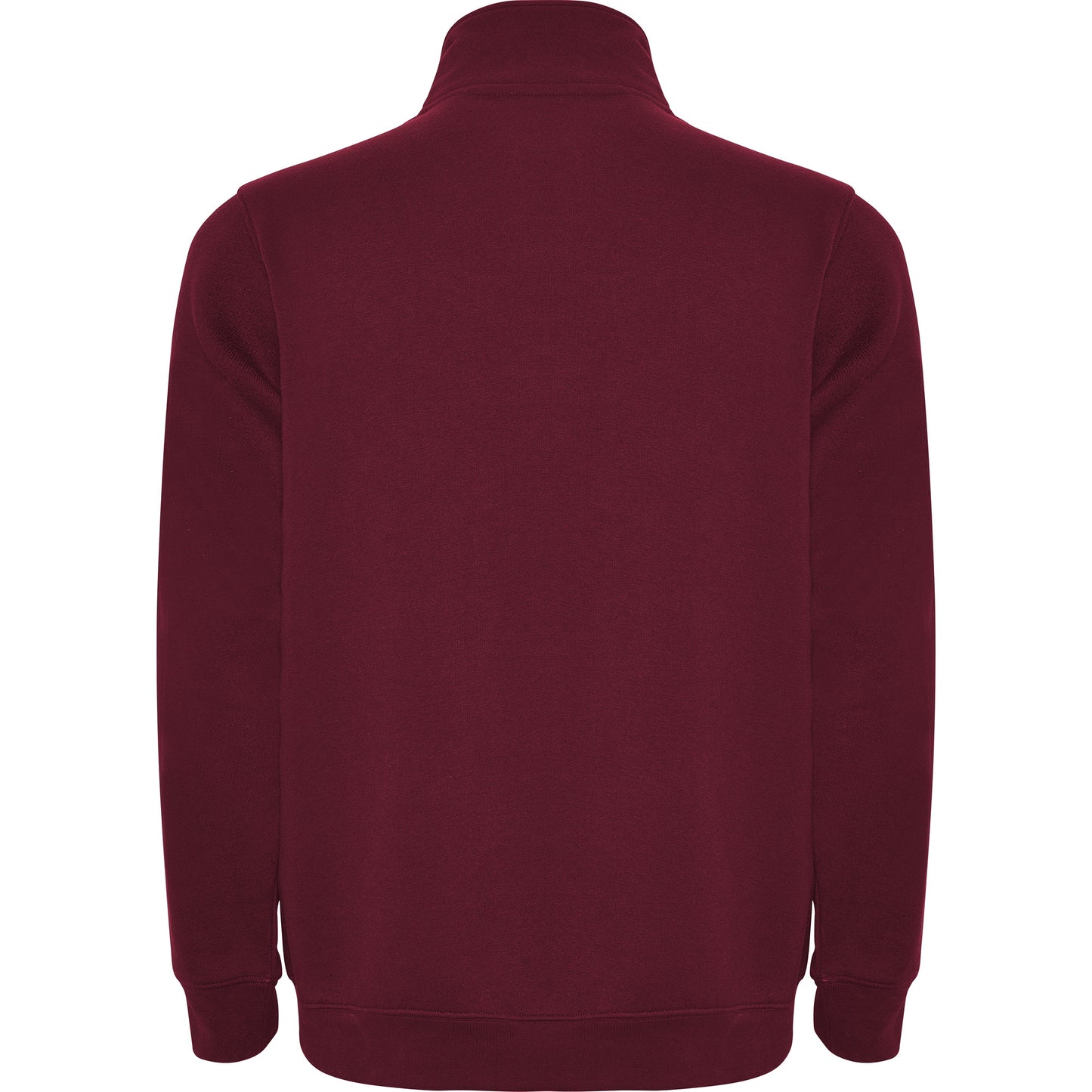 1109 Sudadera con media cremallera a tono y cuello alto