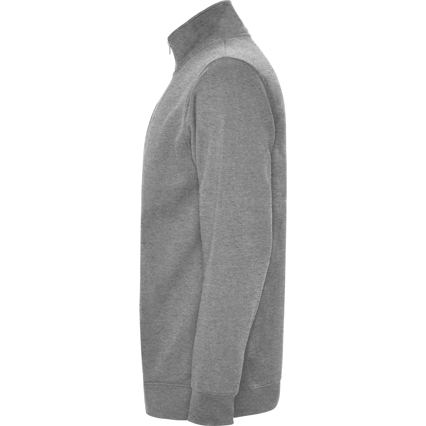 1109 Sudadera con media cremallera a tono y cuello alto