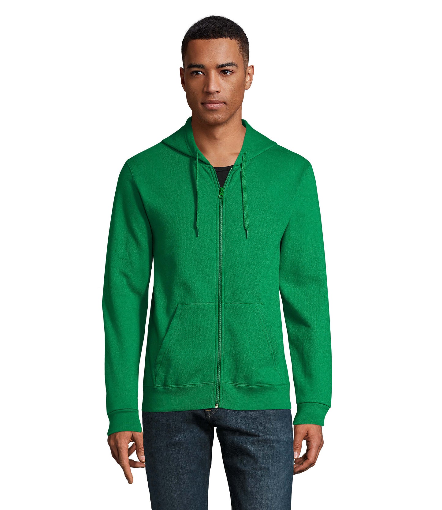 01714 Sudadera con cremallera unisex