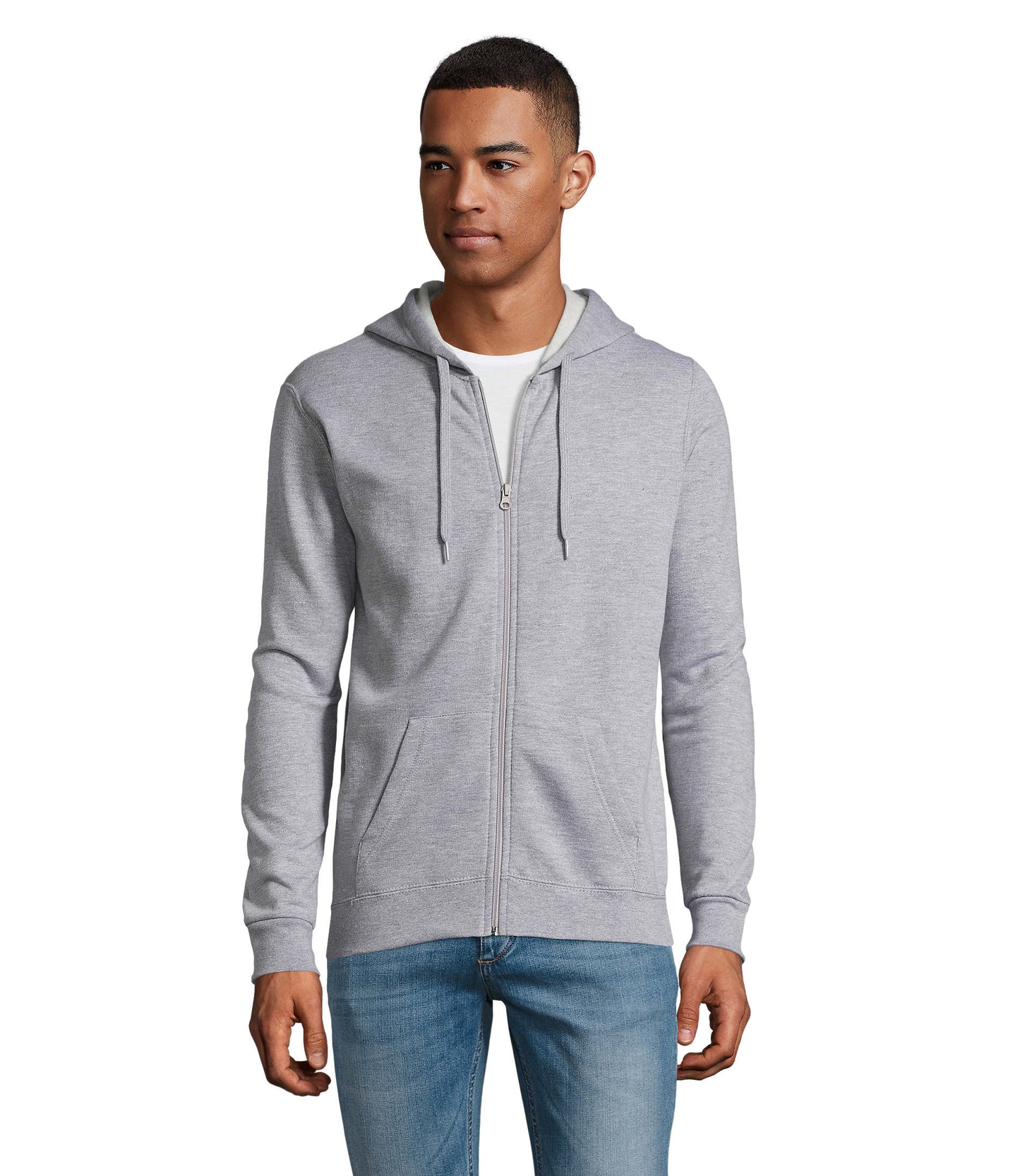 01714 Sudadera con cremallera unisex