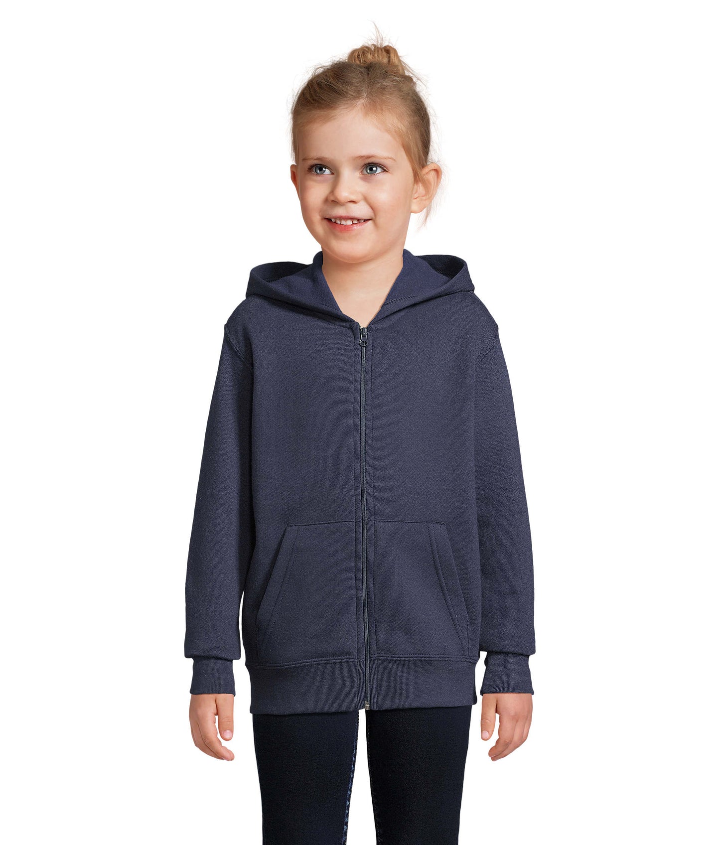 02092 Sudadera niño con cremallera y capucha