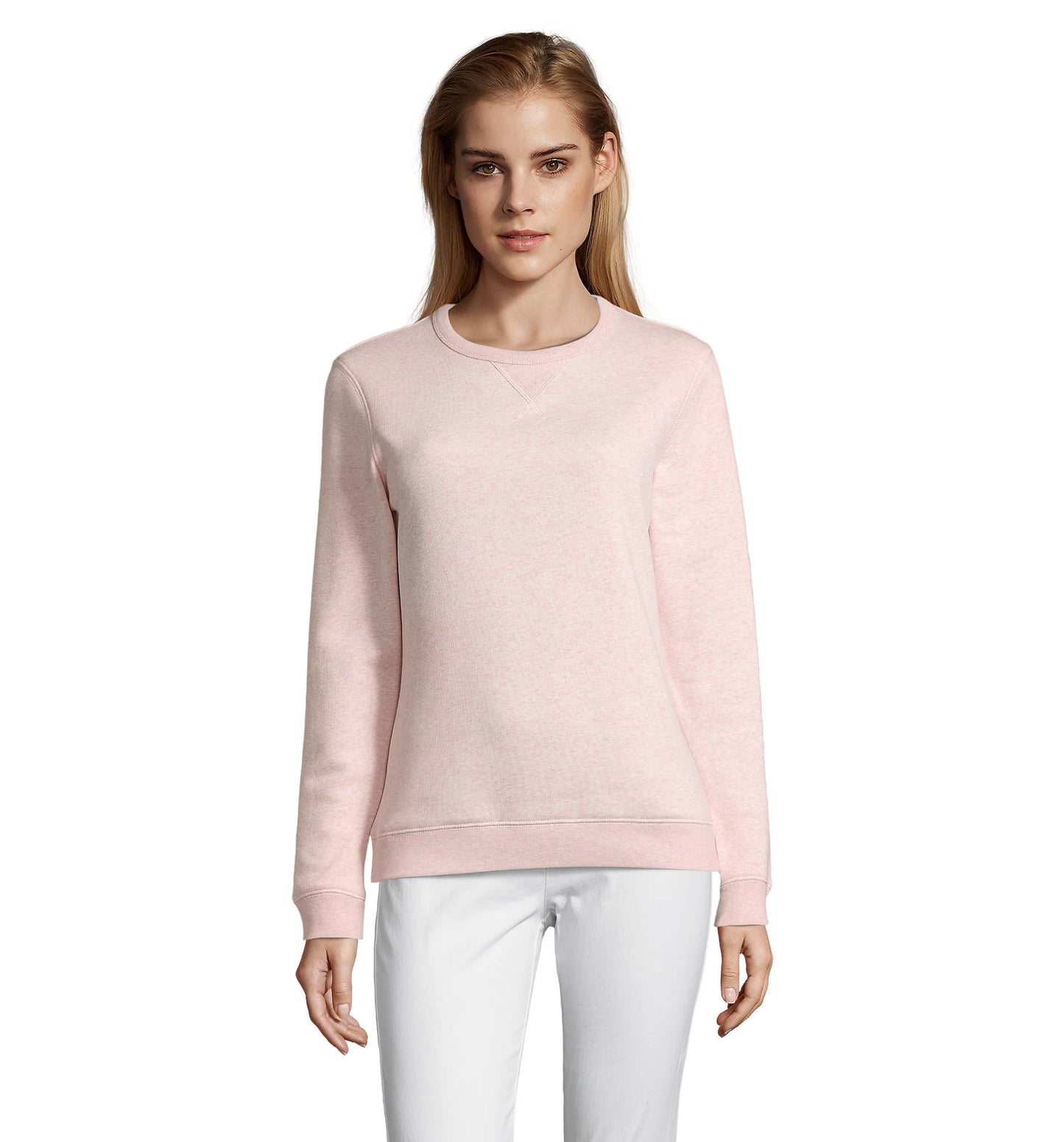 03104 Sudadera mujer con cuello redondo
