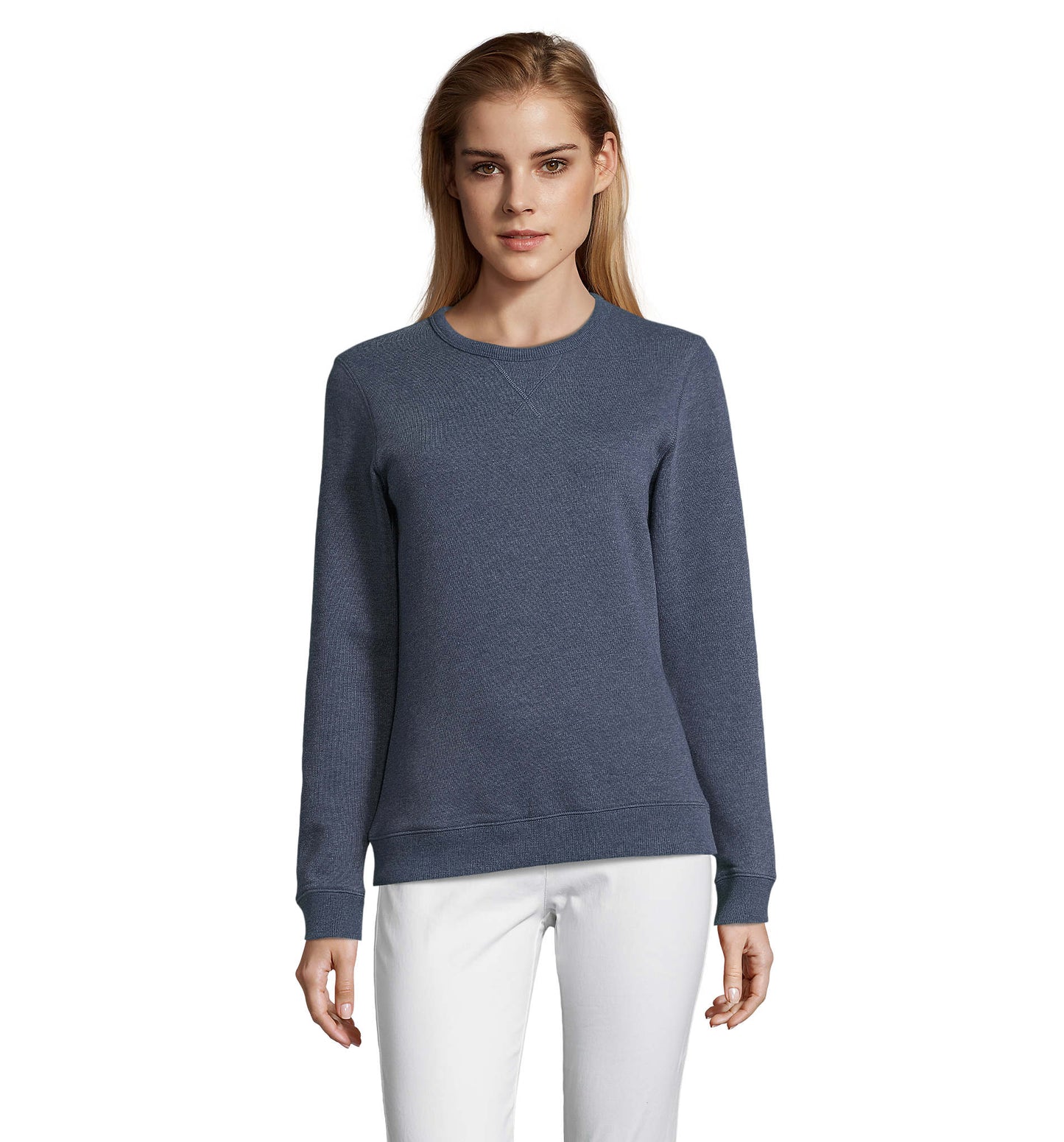 03104 Sudadera mujer con cuello redondo