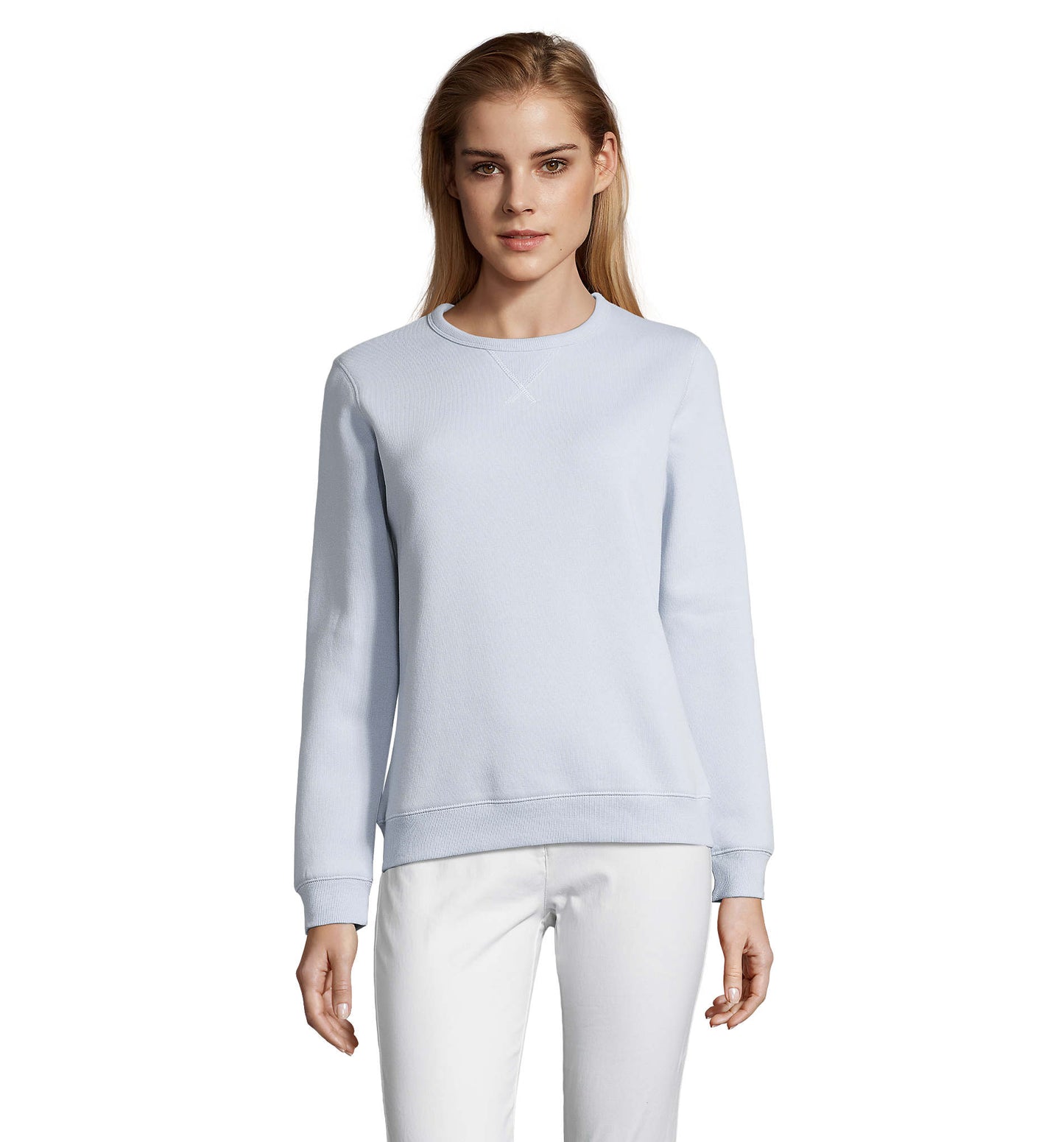 03104 Sudadera mujer con cuello redondo