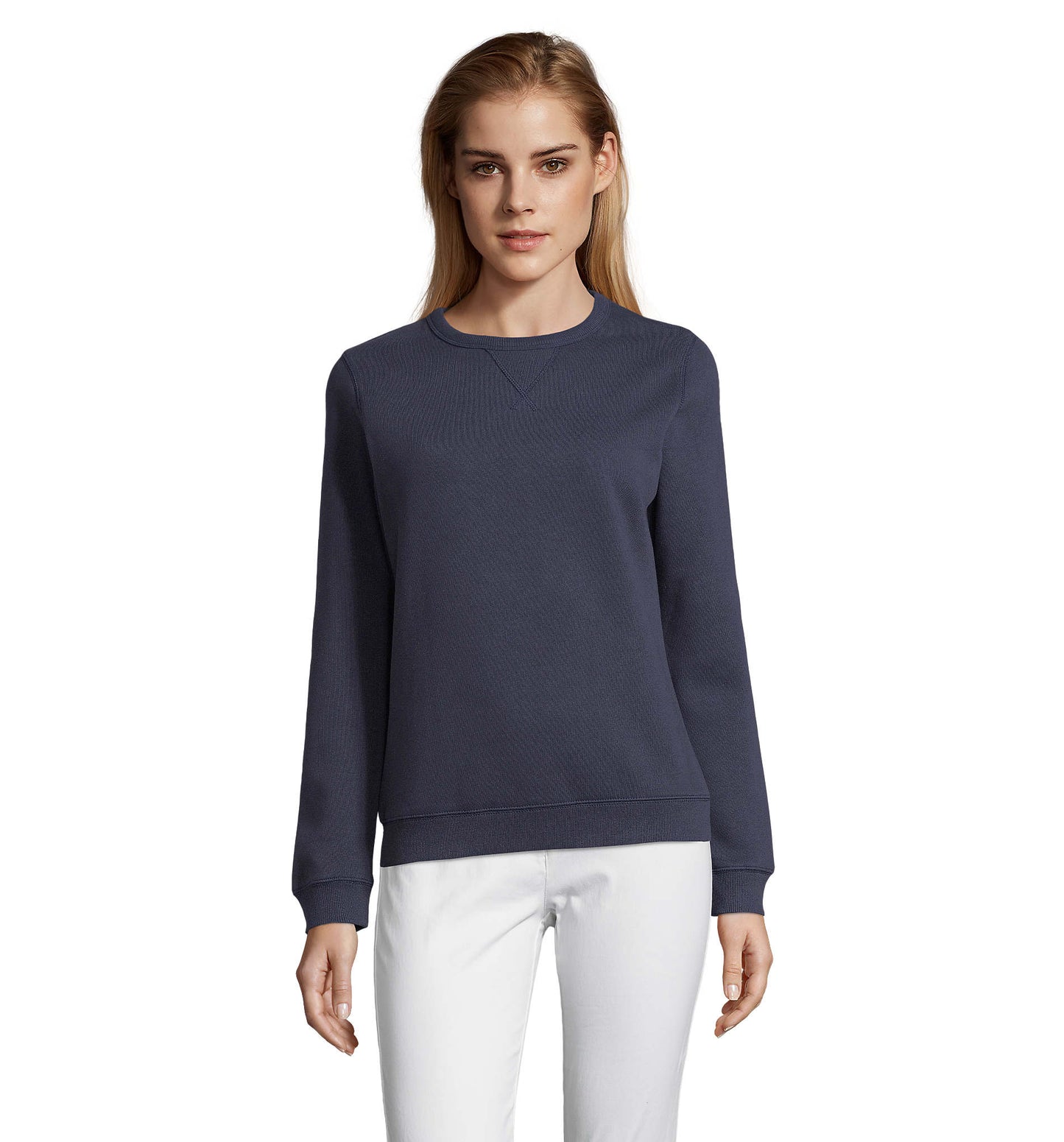 03104 Sudadera mujer con cuello redondo