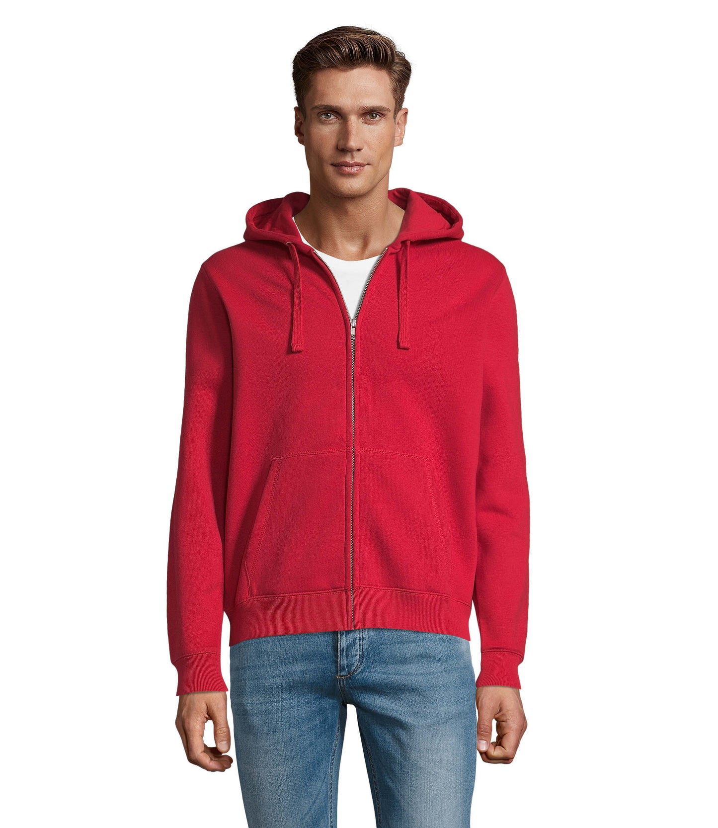 03105 Sudadera hombre con cremallera y capucha