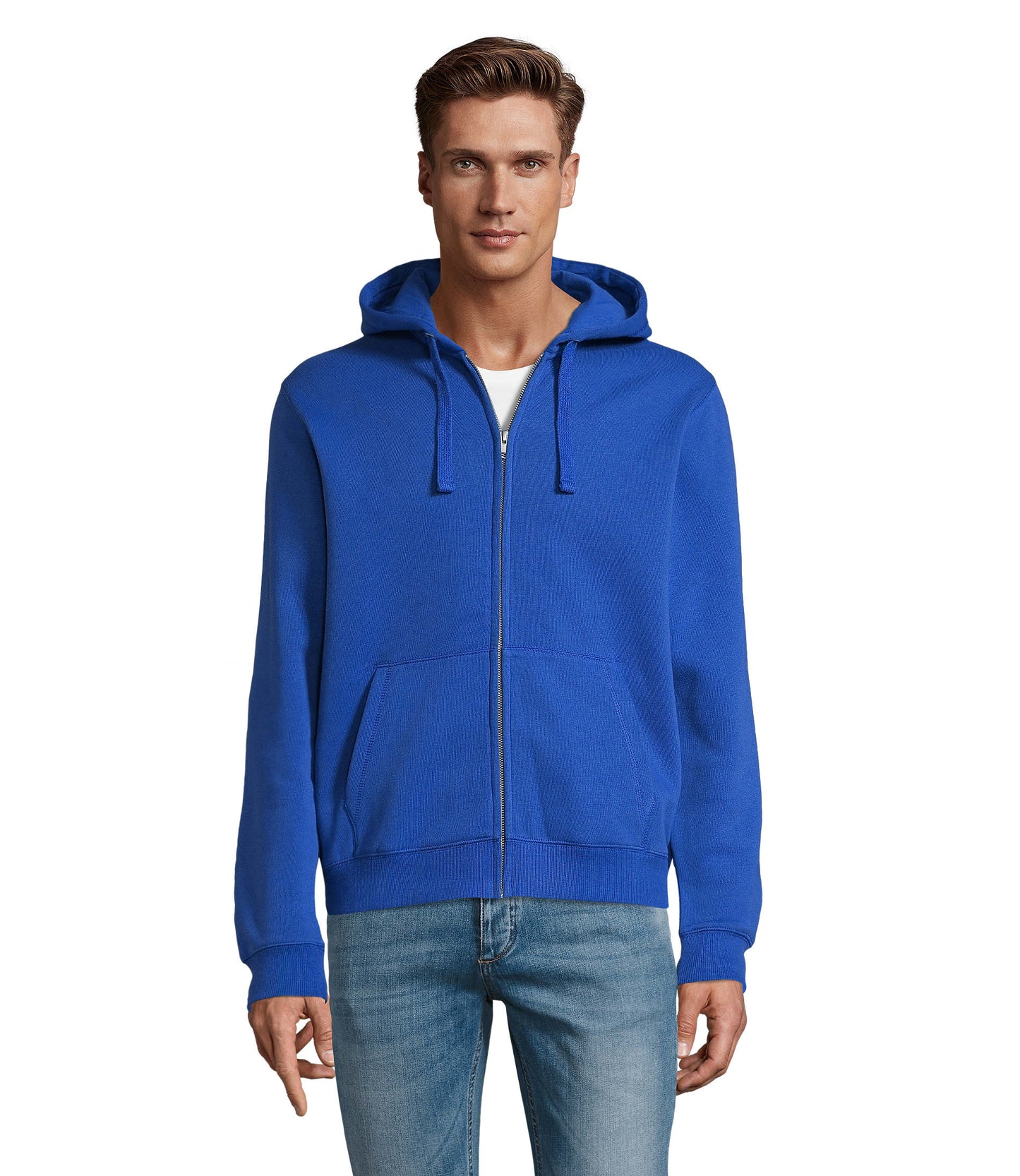 03105 Sudadera hombre con cremallera y capucha