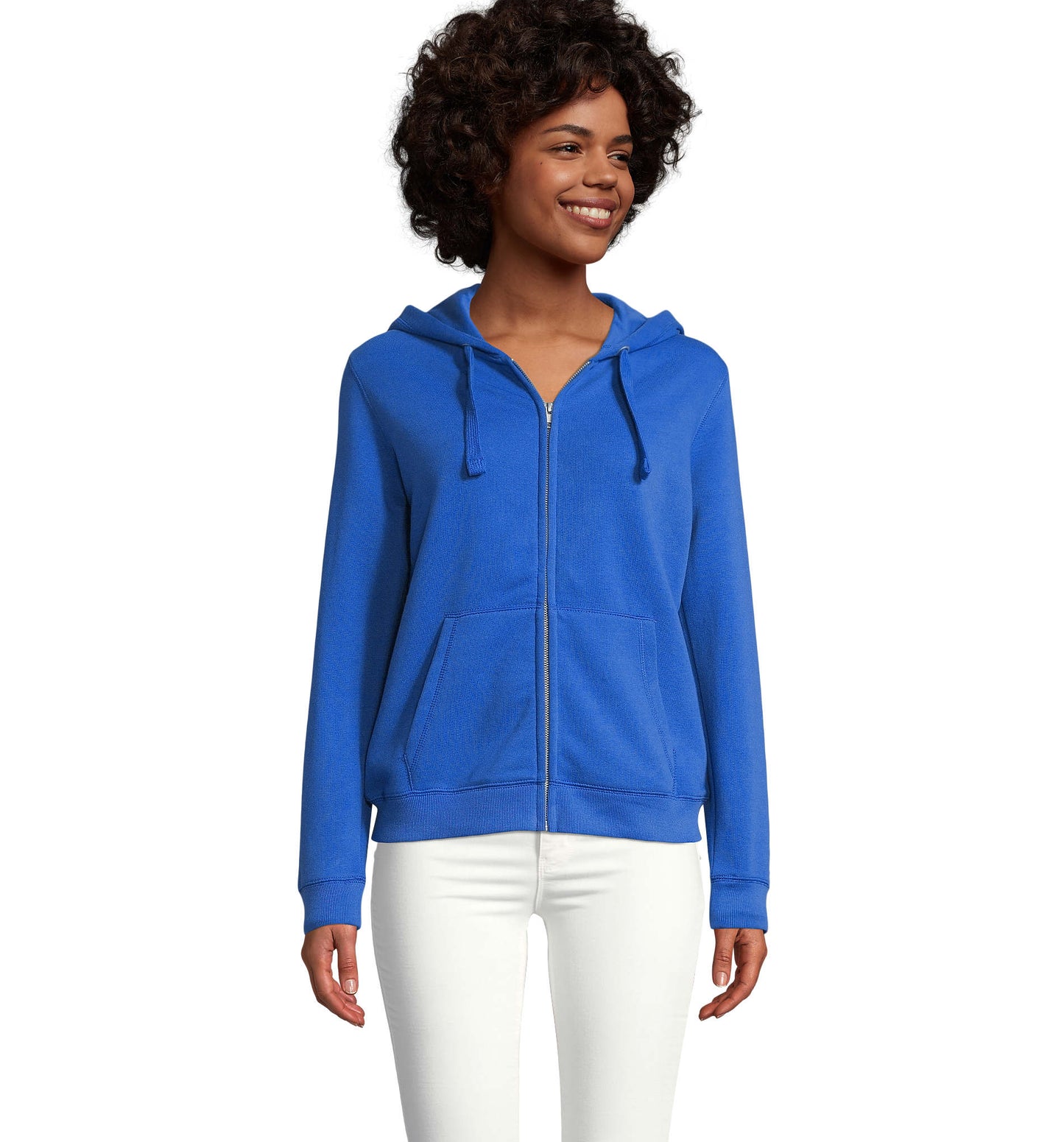 03106 Sudadera mujer con cremallera y capucha