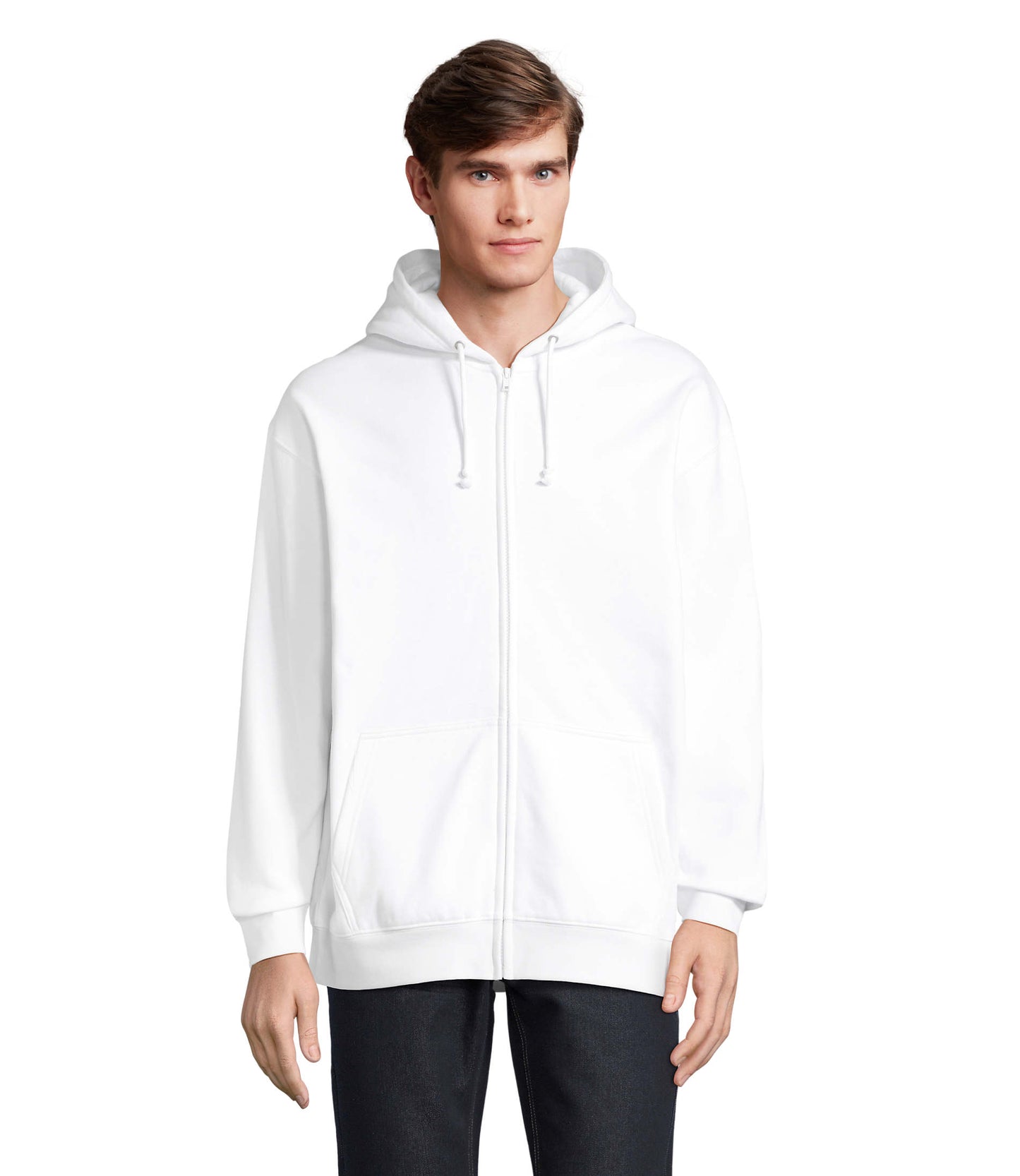 03812 Sudadera unisex con cremallera y capucha