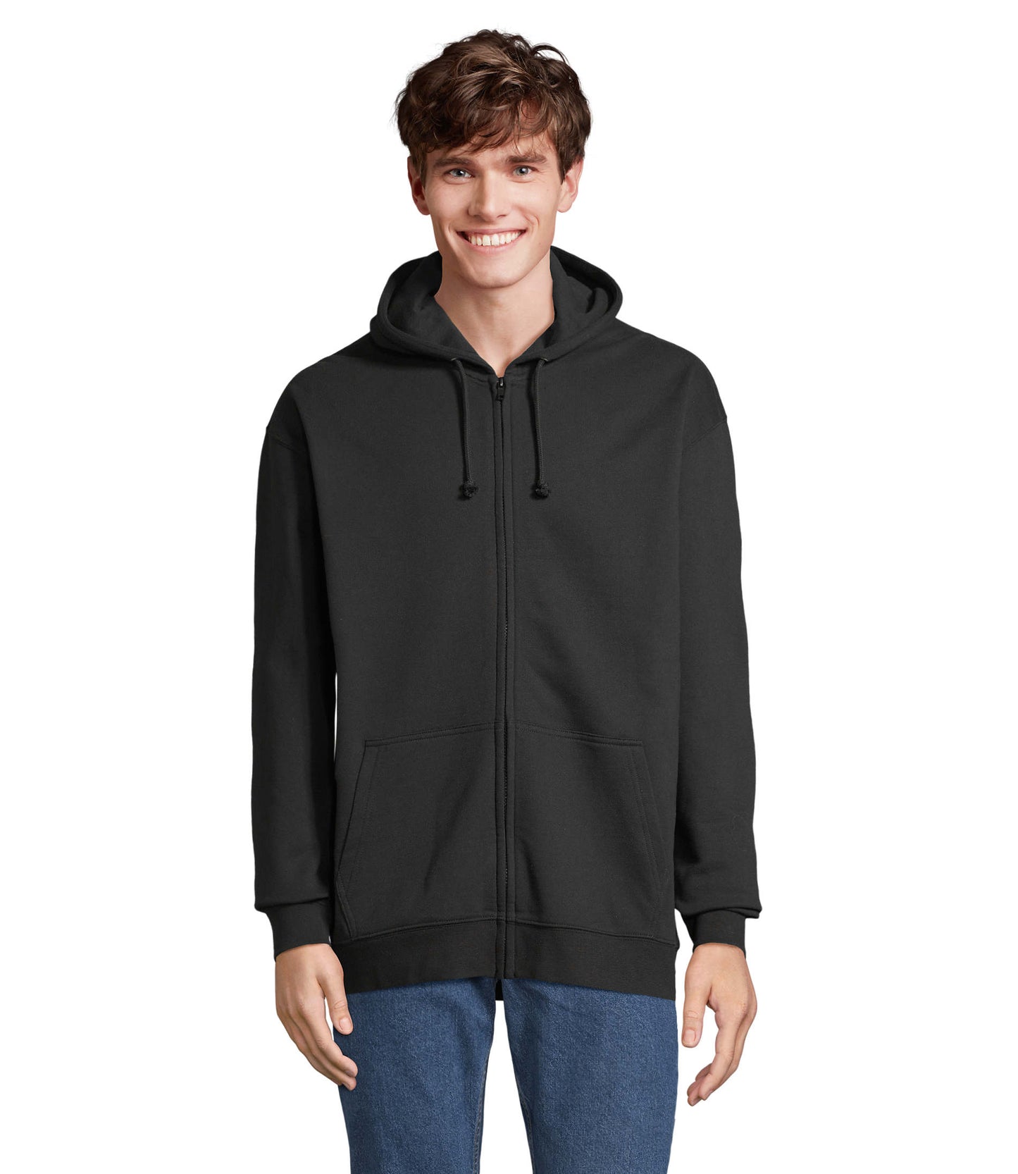 03812 Sudadera unisex con cremallera y capucha