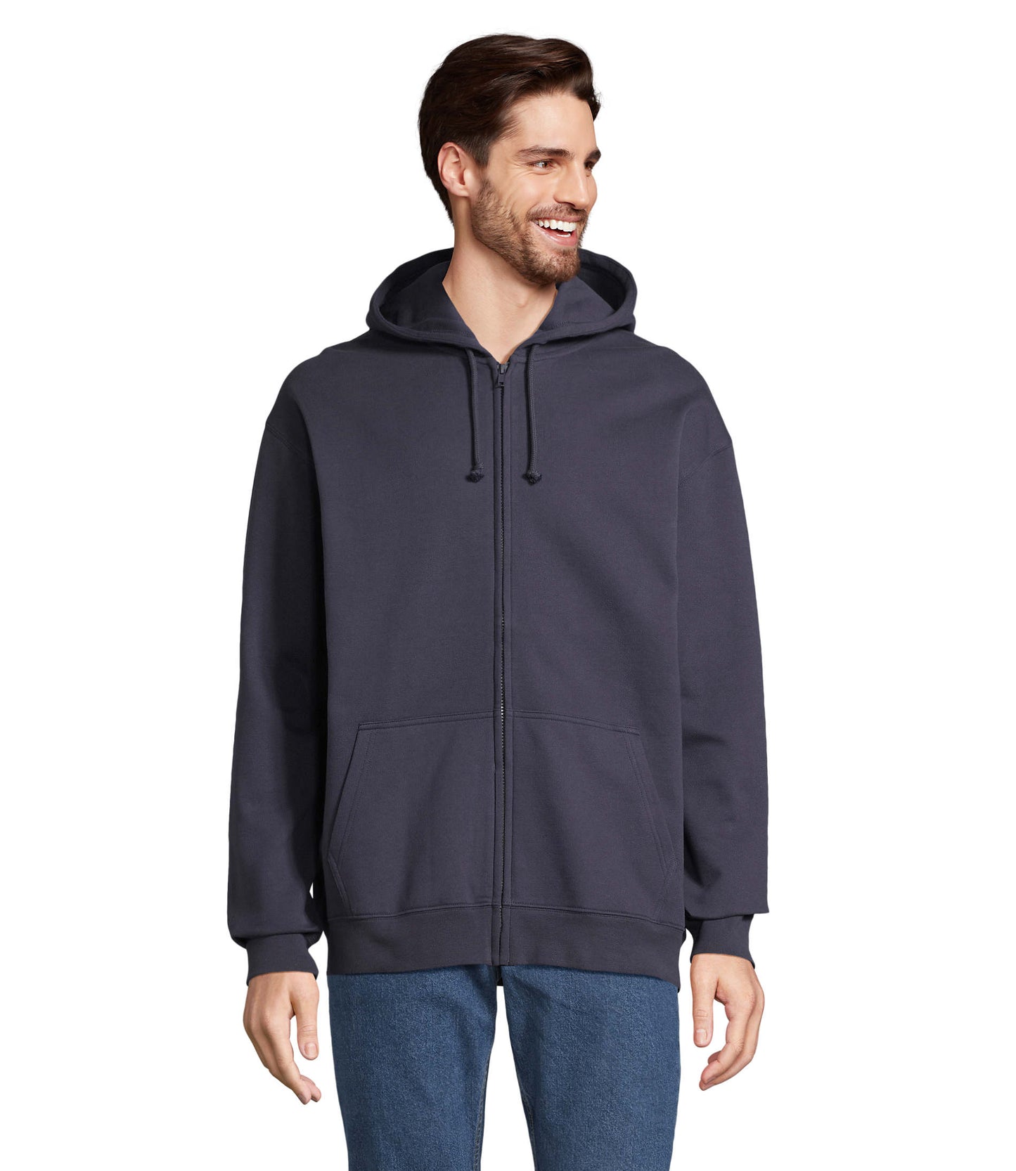 03812 Sudadera unisex con cremallera y capucha