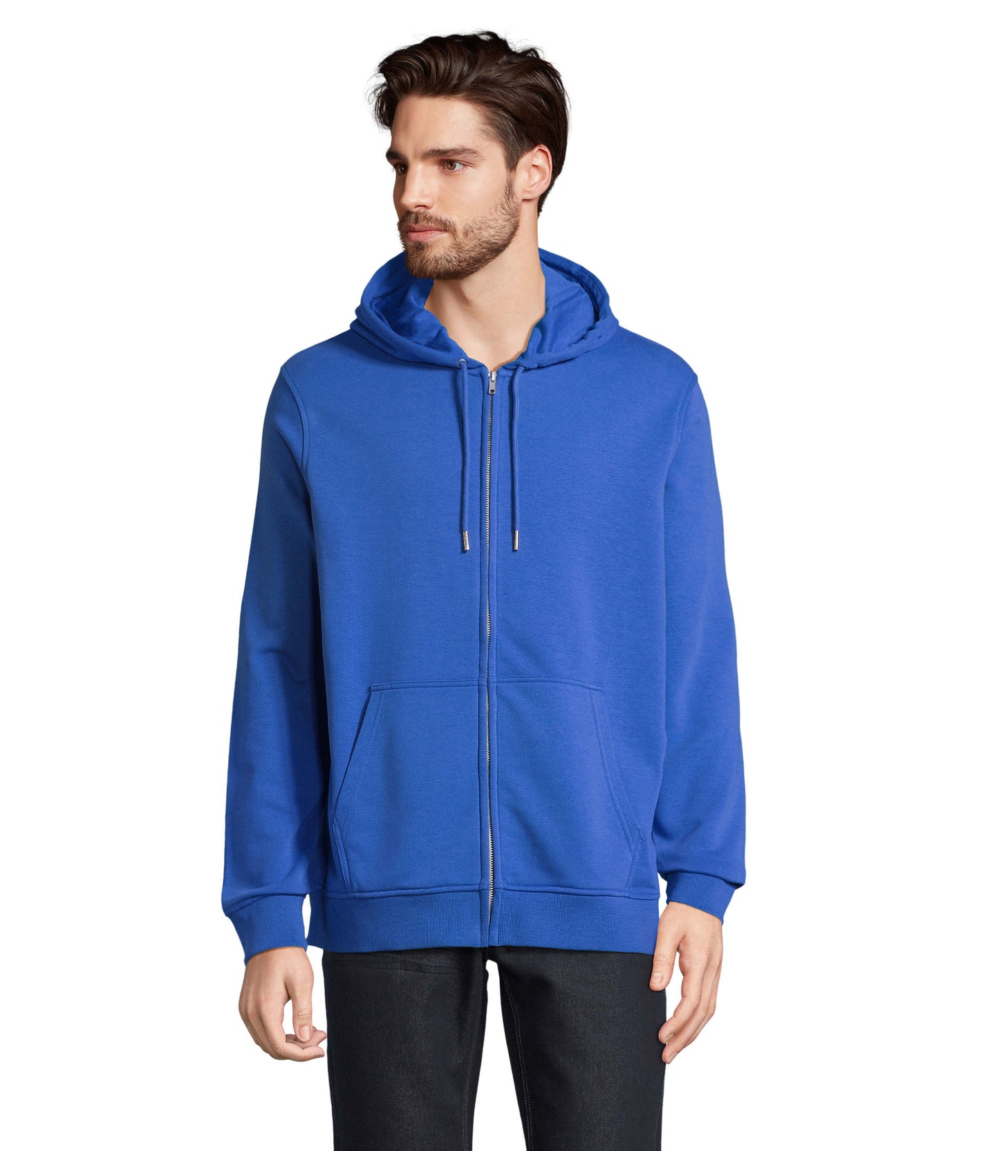 04237 Sudadera unisex con cremallera y capucha.