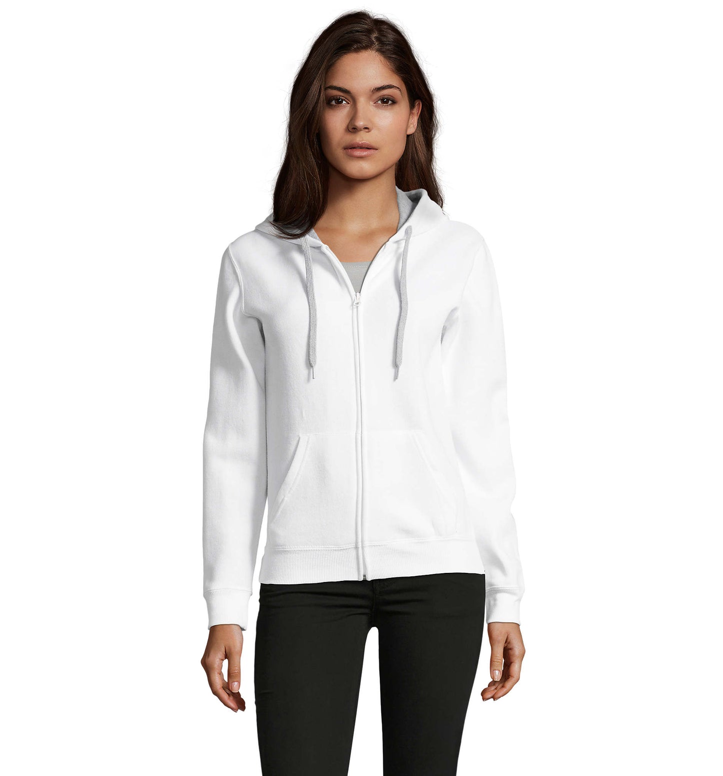 47100 Chaqueta mujer contrastada con capucha