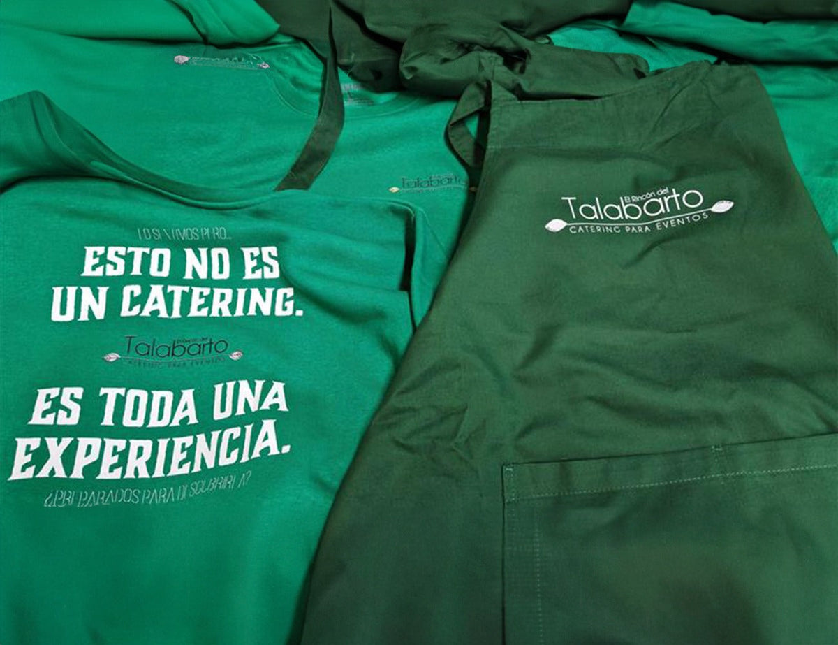 Catering El Rincón de Talabarto – Uniformes Personalizados para Sabores con Identidad