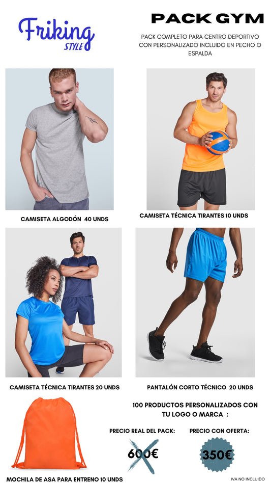 OFERTA ESPECIAL GYMS 100 PRODUCTOS