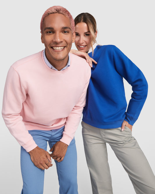 1071 Sudadera Unisex en Algodón Orgánico Peinado y Poliéster Reciclado.
