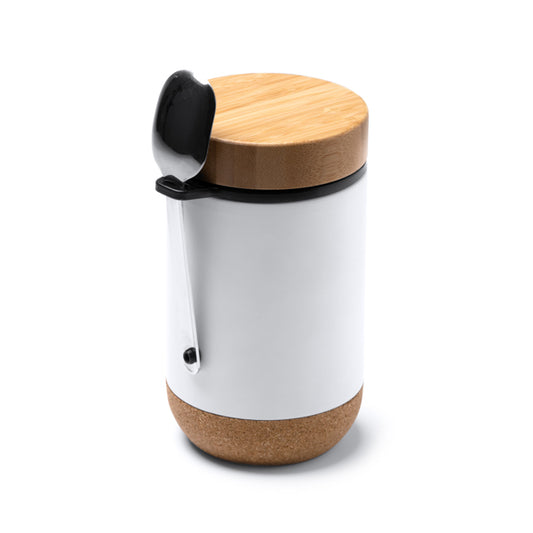 Termo multiusos con tapa de bambú