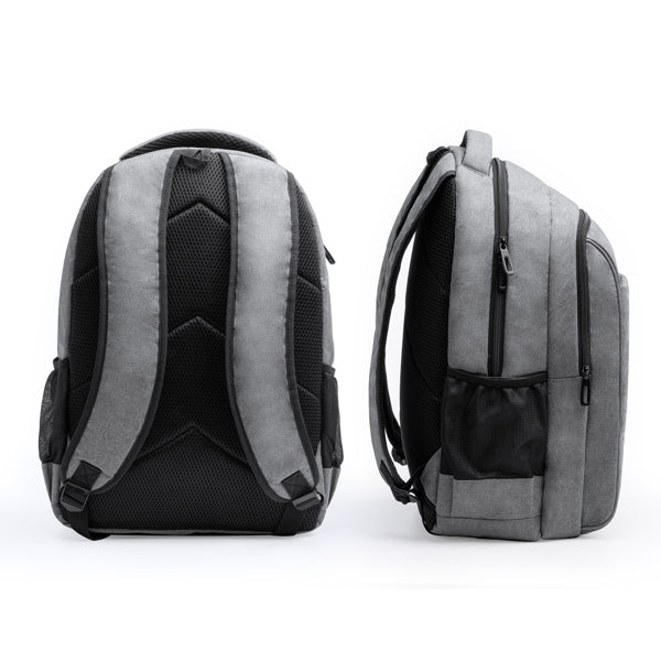 Mochila ejecutiva en poliéster reciclado RPET 300D con diseño vigoré (31cm)
