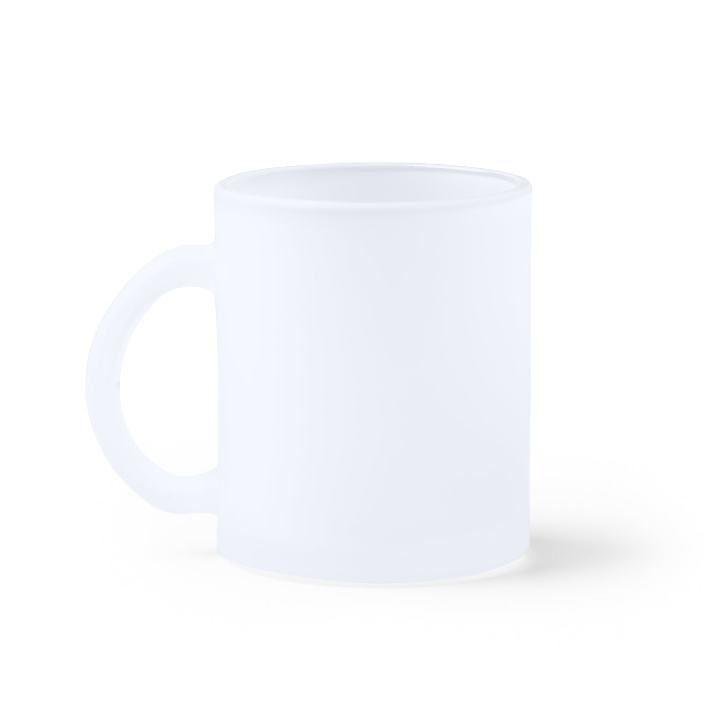 Taza de cristal de 350 ml en efecto hielo.