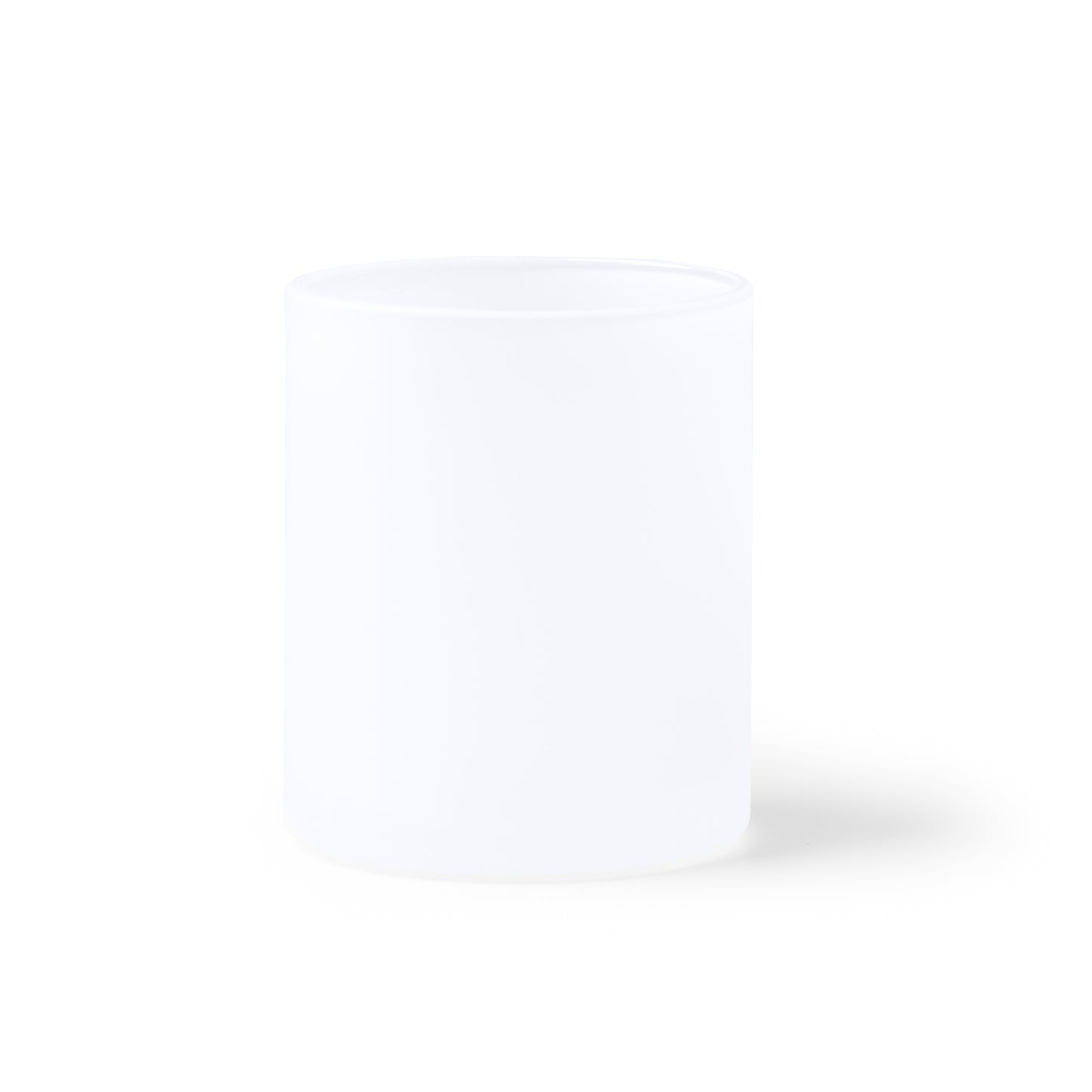 Taza de cristal de 350 ml en efecto hielo.