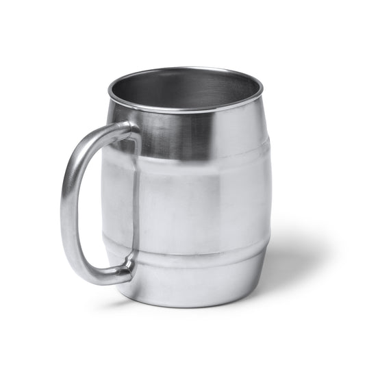 Jarra de acero inoxidable 304 con acabado efecto espejo. Capacidad de 500 ml.