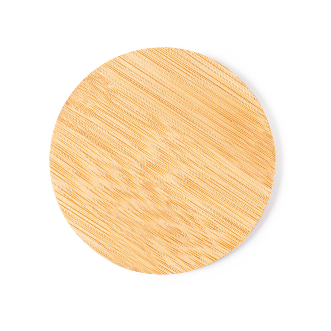 Posavasos de línea nature fabricado en bambú natural.