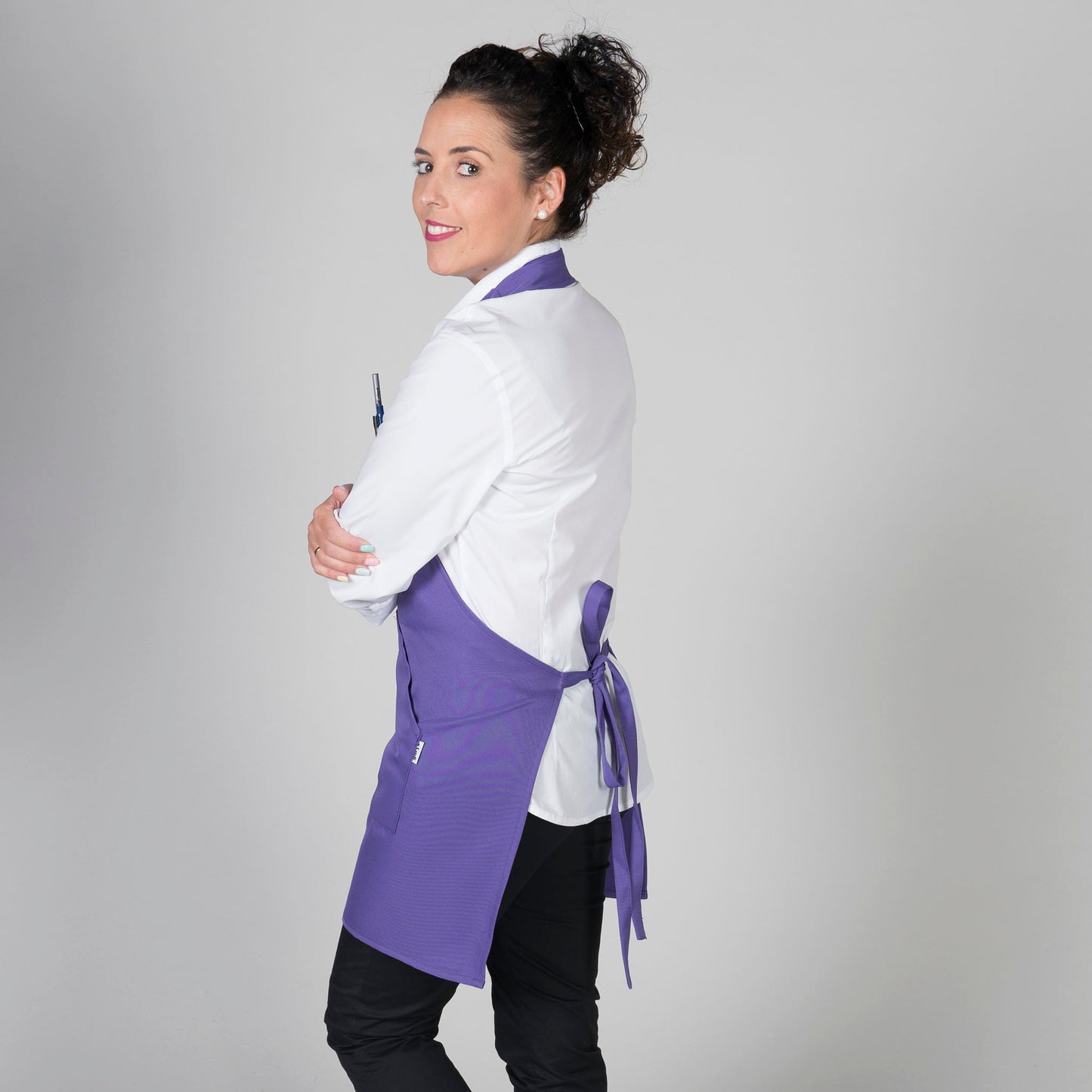 DELANTAL BISTRO SARGA POLIESTER 80X65 CM