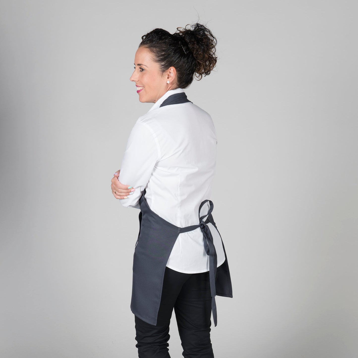 DELANTAL BISTRO SARGA POLIESTER 80X65 CM
