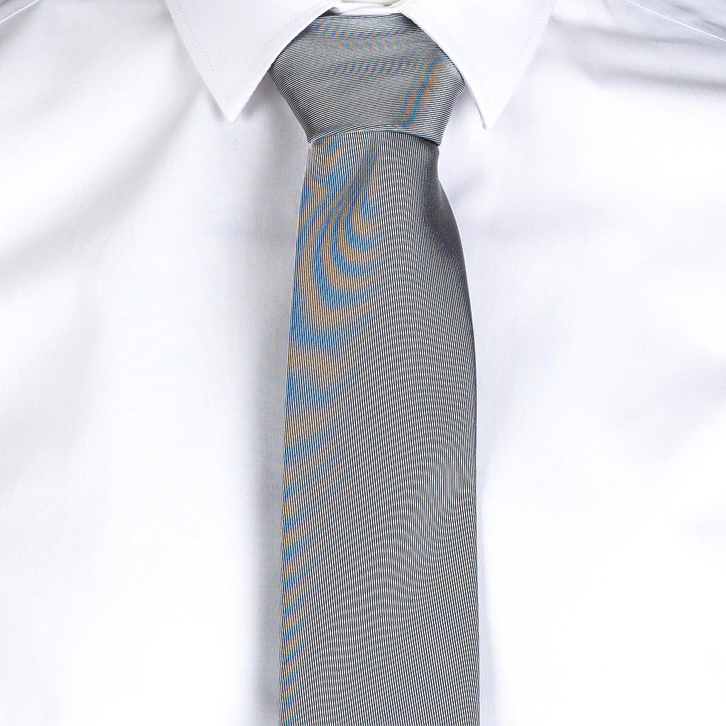 CORBATA SIN NUDO JACQUARD RAYA