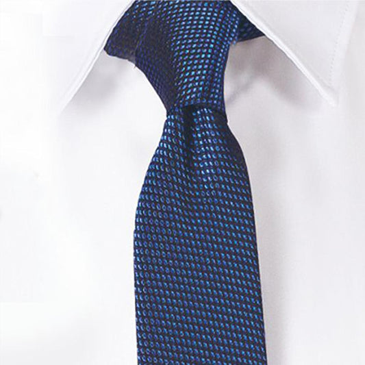 CORBATA SIN NUDO DE PALA ESTRECHA JACQUARD