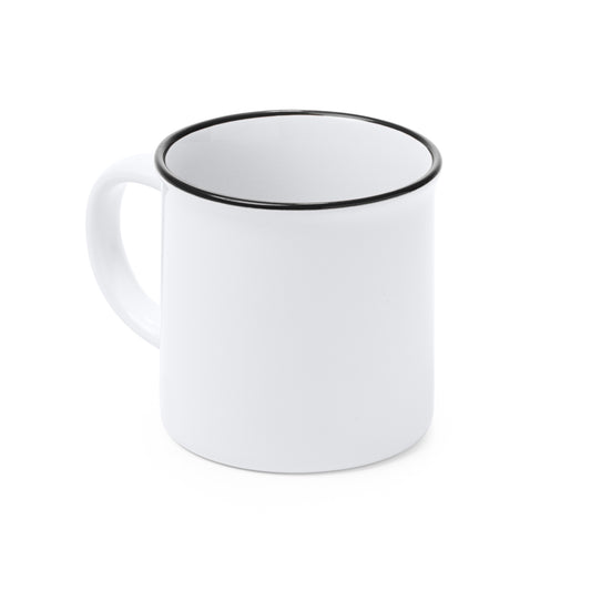 Taza de cerámica con diseño retro. Capacidad de 300 ml