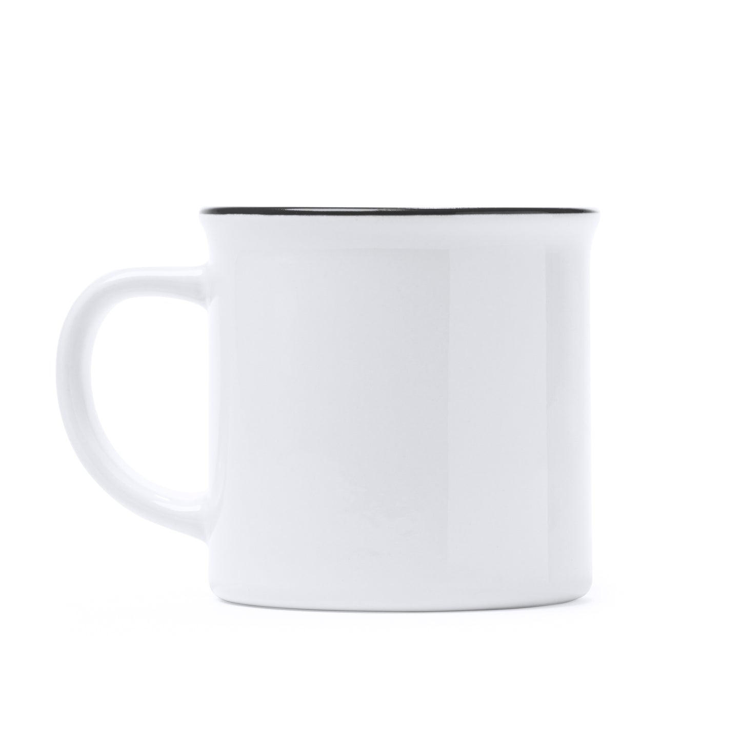 Taza de cerámica con diseño retro. Capacidad de 300 ml