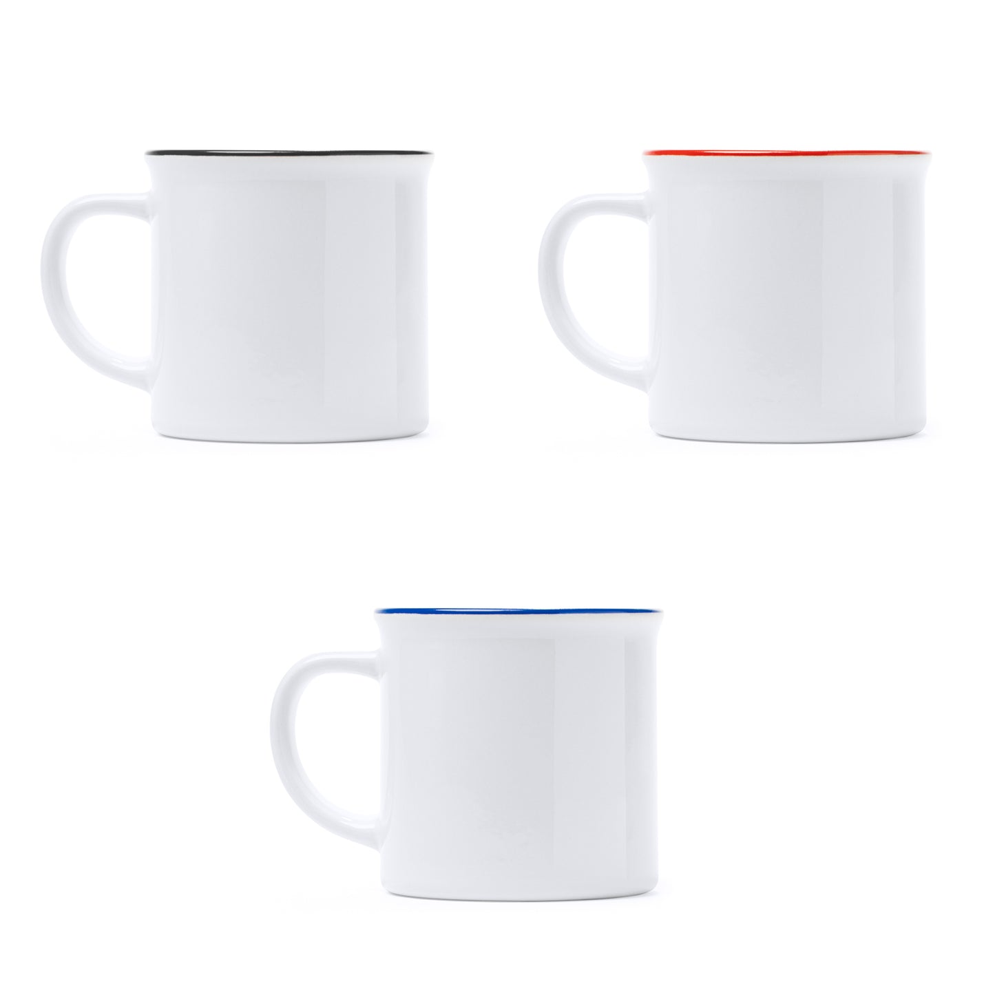 Taza de cerámica con diseño retro. Capacidad de 300 ml