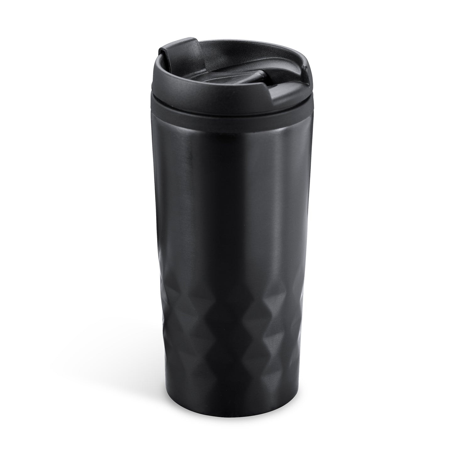 Vaso de acero inoxidable de 310 ml con tapa PP
