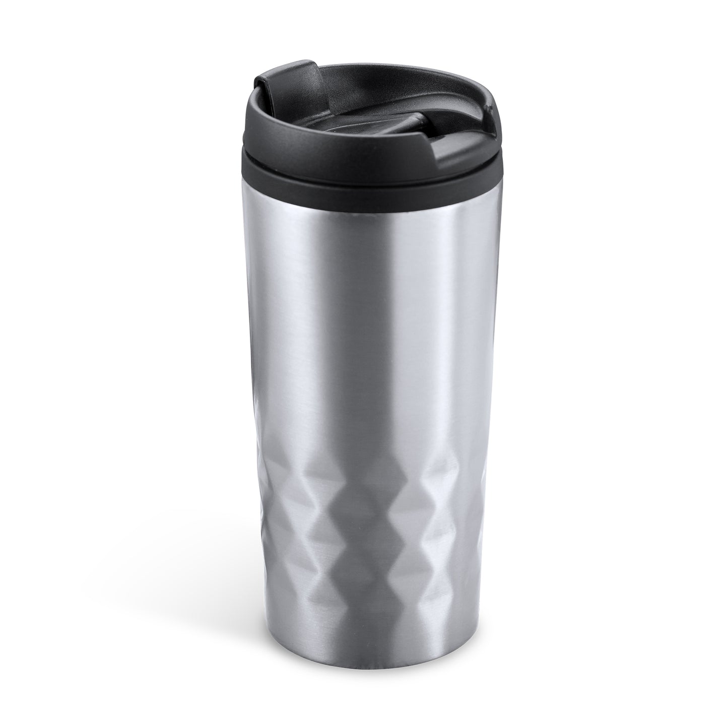 Vaso de acero inoxidable de 310 ml con tapa PP