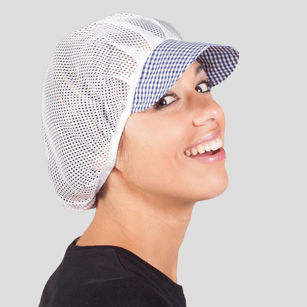 GORRO MUJER REJILLA VISERA COLOR (PAQ. 10 UNID)