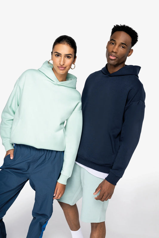 Sudadera ecorresponsable con capucha oversize unisex