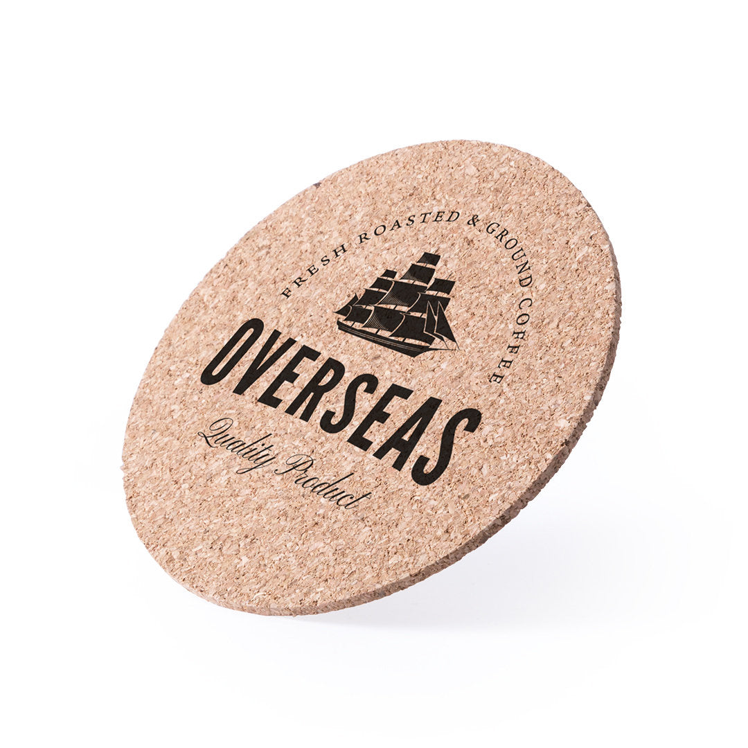 Posavasos de corcho natural