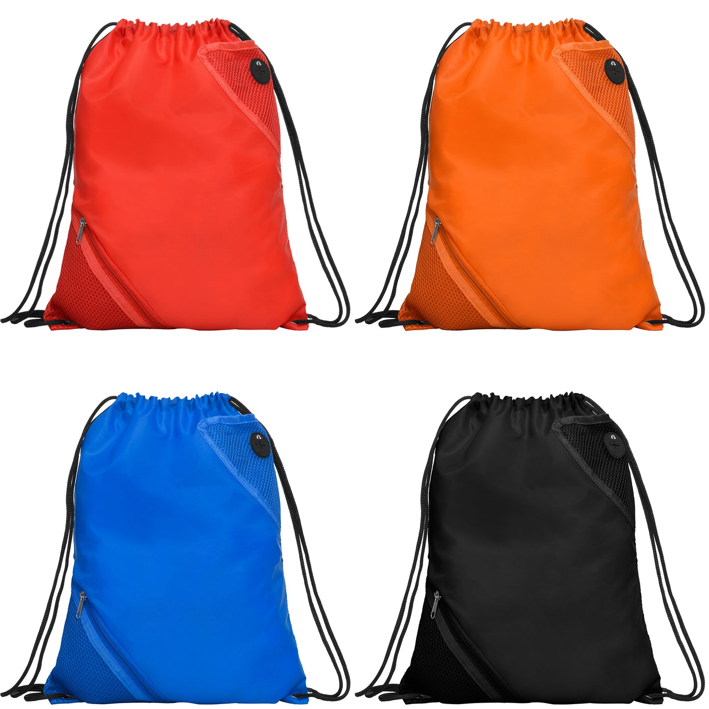 Mochila multiusos. · Cordones de ajuste a la espalda. · Ojales metálicos.