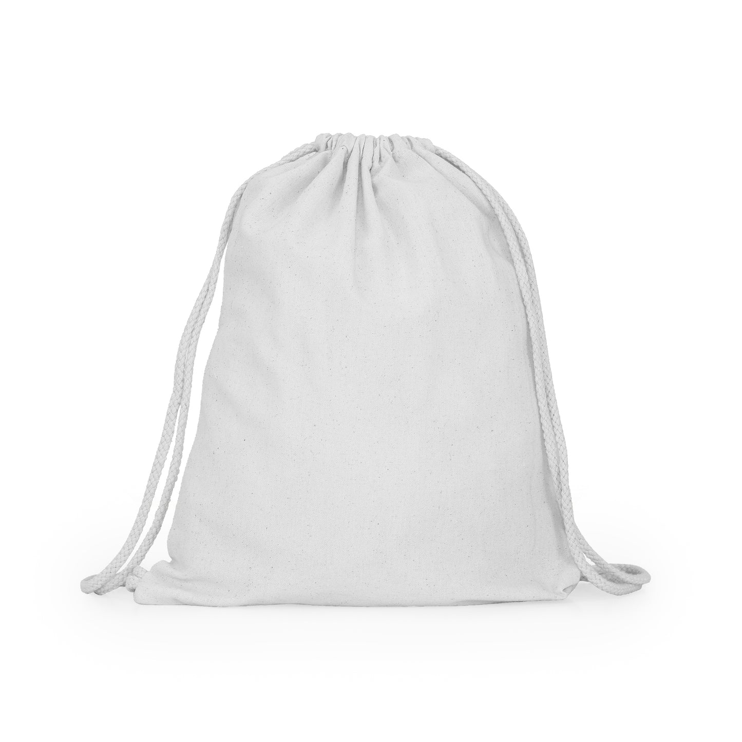 Mochila 100% de algodón con cordones a juego. Disponible en varios colores.