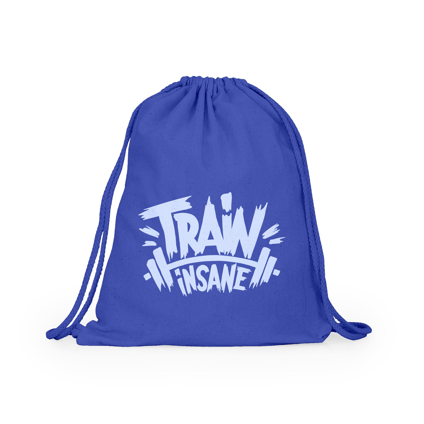 Mochila 100% de algodón con cordones a juego. Disponible en varios colores.