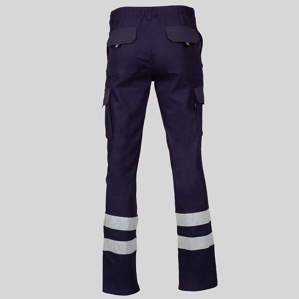 PANTALON UNISEX MULTIBOLSILLOS ELASTICO GAMO 2 BANDAS REFLECTANTES