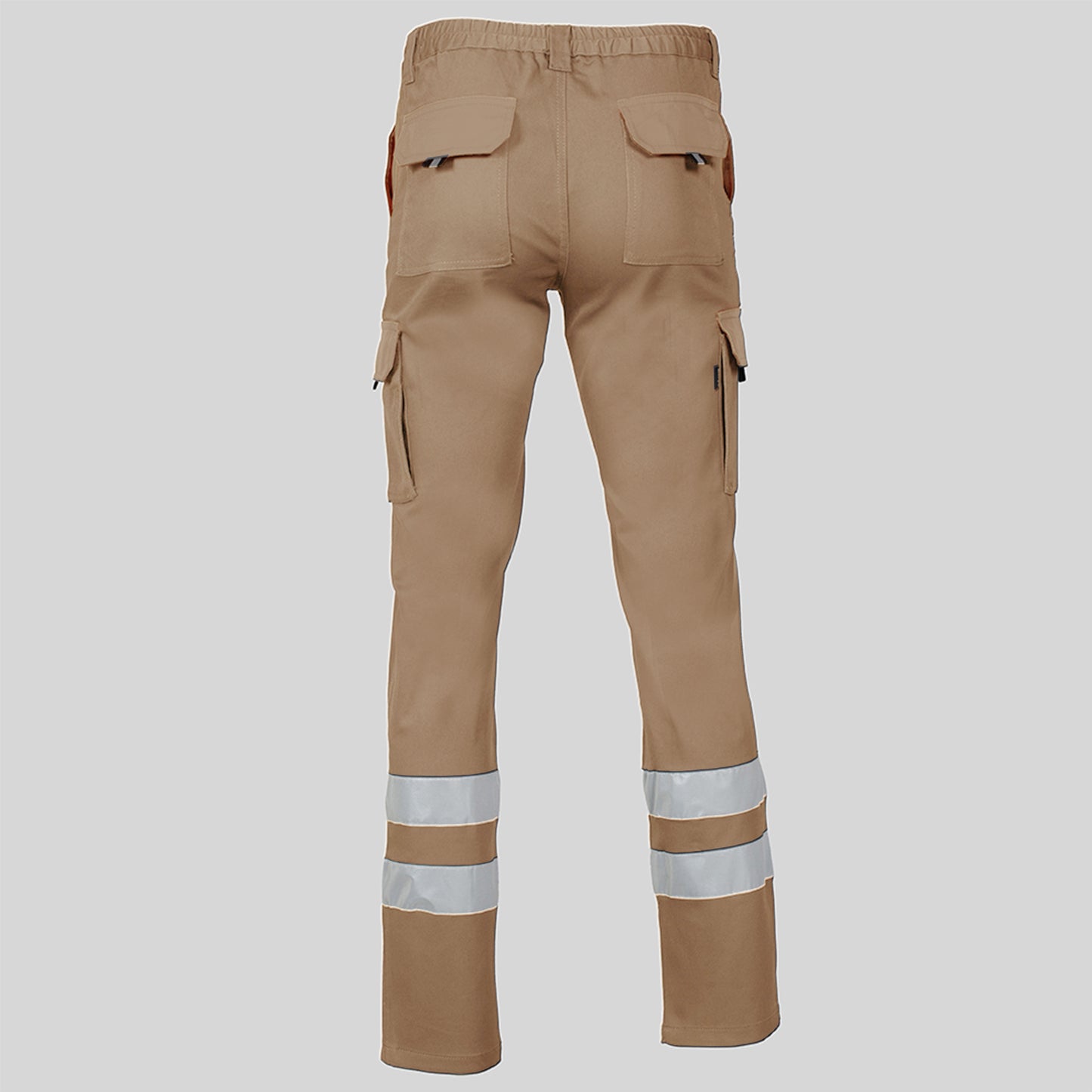 PANTALON UNISEX MULTIBOLSILLOS ELASTICO GAMO 2 BANDAS REFLECTANTES