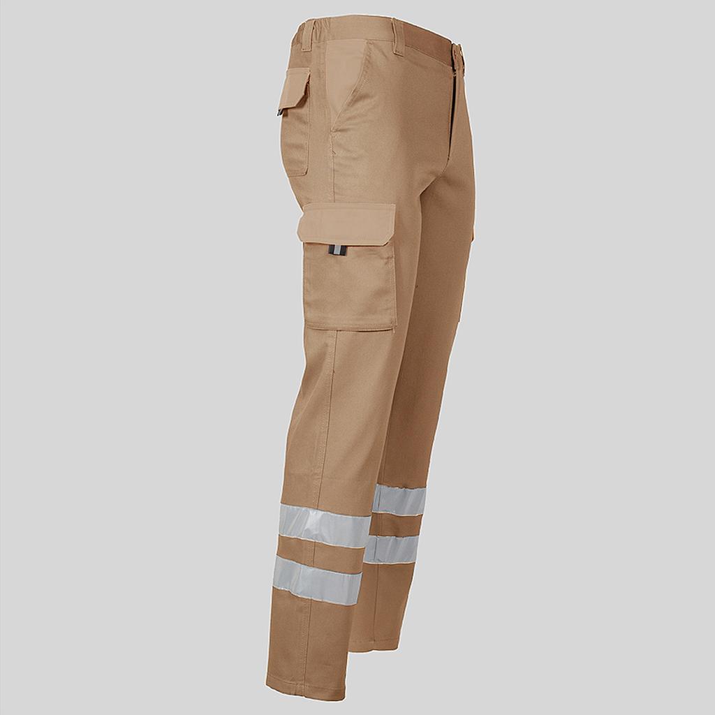PANTALON UNISEX MULTIBOLSILLOS ELASTICO GAMO 2 BANDAS REFLECTANTES